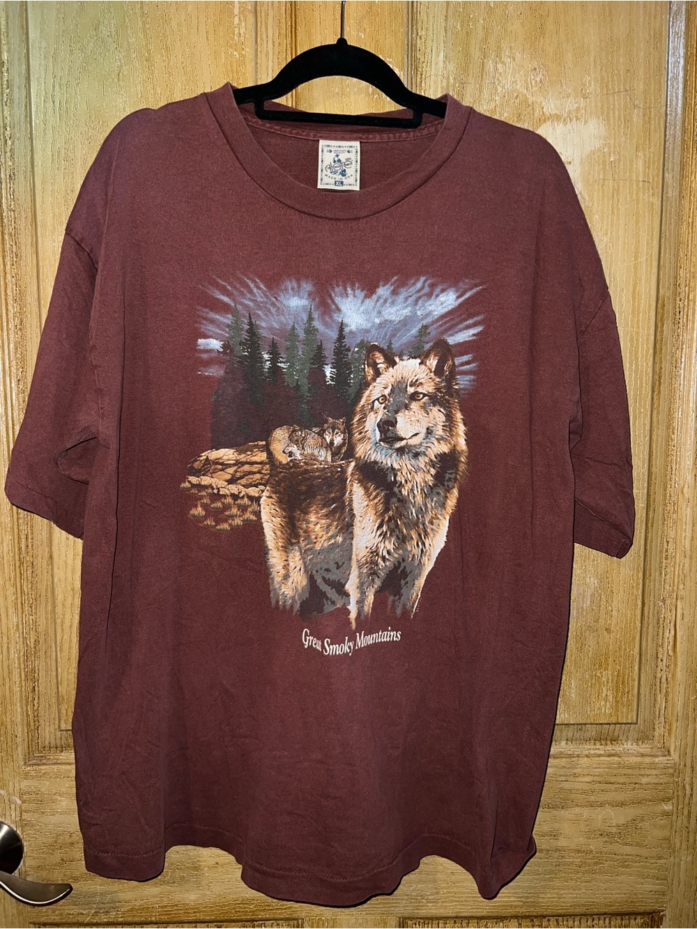 Vintage Wolf Graphic T-Shirt - Great Smokey Mountains
